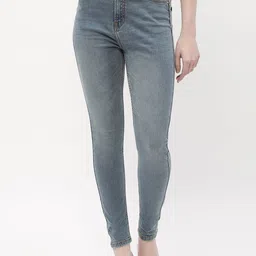 Madame Women Skinny Fit Heavy Fade Cotton Jeans-image-28