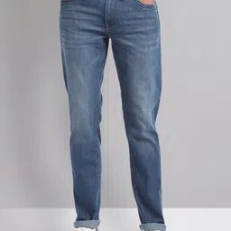 AD By Arvind Men Slim Fit Mid-Rise Heavy Fade Clean Look Stretchable Jeans image 1