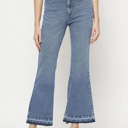 CAMLA Women Bootcut Clean Look Heavy Fade Cotton Jeans-image-75