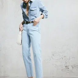 H&M Women Slim Straight High Ankle Jeans-picture-25