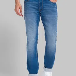 Parx Men Tapered Fit Mid-Rise Whiskers & Chevrons Light Fade Stretchable Jeans-image-0