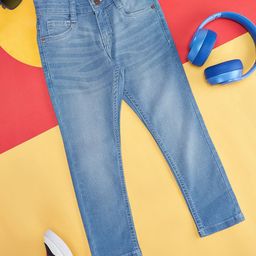 Pantaloons Junior Boys Clean Look Light Fade Stretchable Jeans-picture-47
