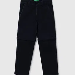 United Colors of Benetton Boys Straight Fit Clean Look Convertible Jeans-picture-15