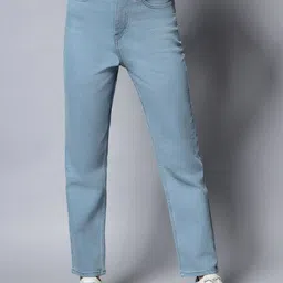 High Star Stretch Straight Fit Clean Look Jeans-image-45