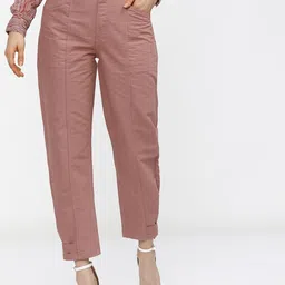 Tokyo Talkies Women Dusty Rose Mom Fit Jeans-picture-27