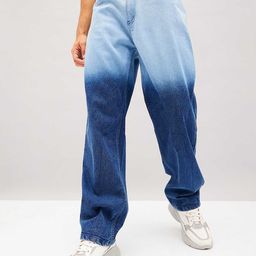 MASCLN SASSAFRAS Men Blue Relaxed Fit Clean Look Ombre Jeans-picture-25