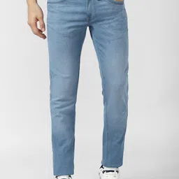 VAN HEUSEN DENIM LABS Men Blue Slim Fit Heavy Fade Jeans-picture-27