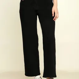 zayla Women Comfort Wide Leg High-Rise Stretchable Jeans-image-29