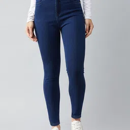 DOLCE CRUDO Women Skinny Fit High-Rise Stretchable Jeans-picture-22