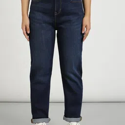 Lee Women High-Rise Mom Fit Light Fade Stretchable Jeans-image-19