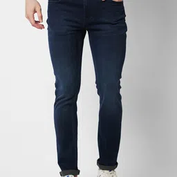 SPYKAR Men Clean Look Light Fade Mid Rise Cotton Jeans-picture-24
