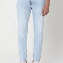 Mufti Men Tapered Fit Light Fade Clean Look Stretchable Jeans-picture-25