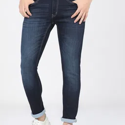 HIGHLANDER Men Blue Slim Fit Light Fade Stretchable Jeans-picture-25