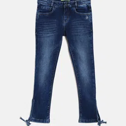 Crimsoune Club Girls Blue Light Fade Stretchable Jeans-image-45