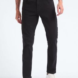 Flying Machine Men Tapered Fit Clean Look Stretchable Rinsed Jeans-picture-43