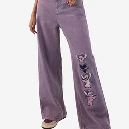 The Souled Store Women Solid Mid Rise Wide Leg Clean Look Stretchable Jeans-picture-17