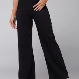 DOLCE CRUDO Women Wide Leg High-Rise Stretchable Jeans-picture-20