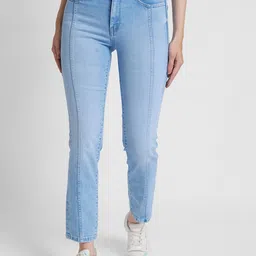 SPYKAR Women Straight Fit Clean Look Heavy Fade Stretchable Jeans-image-49