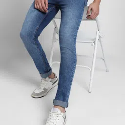 Dennis Lingo Men Mid Rise Slim Fit Clean Look Heavy Fade Stretchable Jeans-picture-56