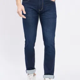 Duke Men Slim Fit Heavy Fade Stretchable Jeans image 1