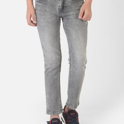 Crimsoune Club Boys Grey Urban Slim Fit Light Fade Stretchable Jeans-picture-27