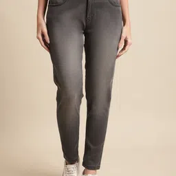 Cantabil Women Skinny Fit Heavy Fade Stretchable Jeans-image-71