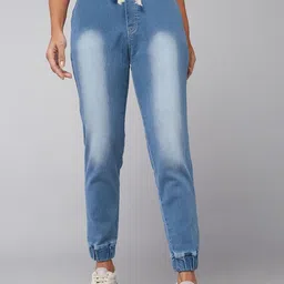 DOLCE CRUDO Women Jogger Clean Look Heavy Fade Stretchable Jeans-image-38