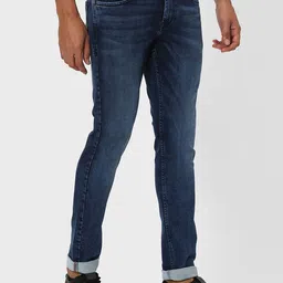 Mufti Men Skinny Fit Heavy Fade Clean Look Stretchable Jeans image 4