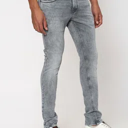 Mufti Men Skinny Fit Heavy Fade Clean Look Stretchable Jeans image 5