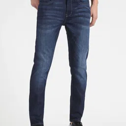 Flying Machine Men Blue Tapered Fit Mid Rise Light Fade Jeans image 2