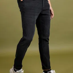 HIGHLANDER Men Black Slim Fit Mid-Rise Stretchable Jeans image 3