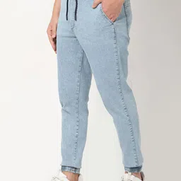 R&B Men Jogger Fit Heavy Fade Clean Look Cotton Jeans image 2