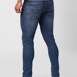 SPYKAR Men Kano Slim Fit Low Distress Light Fade Cotton Jeans image 3