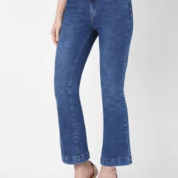 Kraus Jeans Women Skinny Fit High Rise Clean Look Light Fade Stretchable Jeans image 3