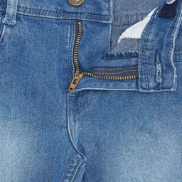 Pantaloons Junior Girls Blue Light Fade Pure Cotton Jeans image 3