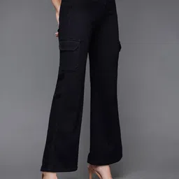 Miss Chase Women Fall On The Floor Wide Leg High-Rise Stretchable Jeans-picture-40