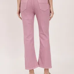 BAESD Women Jean Bootcut Mid-Rise Clean Look Stretchable Cotton Jeans image 5