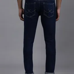 WROGN Men Slim Fit Mid-Rise Light Fade Clean Look Stretchable Jeans image 5