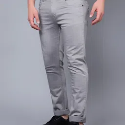 Cantabil Men Low Rise Stretchable Cotton Jeans image 4