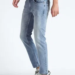 Flying Machine Men Tapered Fit Clean Look Stretchable Jeans image 3