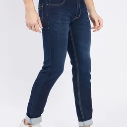 Duke Men Slim Fit Heavy Fade Stretchable Jeans image 3