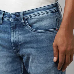 Allen Solly Men Slim Fit Mid-Rise Heavy Fade Clean Look Stretchable Jeans image 4