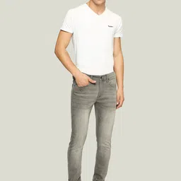 Pepe Jeans Men Skinny Fit Clean Look Heavy Fade Stretchable Jeans image 4