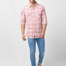 SPYKAR Men Super Skinny Fit Low-Rise Light Fade Cotton Jeans image 4