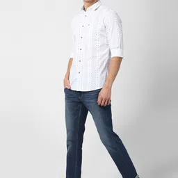 VAN HEUSEN DENIM LABS Men Navy Blue Slim Fit Light Fade Jeans image 2