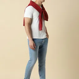 Allen Solly Men Slim Fit Mid-Rise Clean Look Light Fade Stretchable Jeans image 5