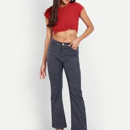 BAESD Women Jean Bootcut High-Rise Stretchable Jeans image 4