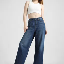 ONLY Women Wide Leg Light Fade Stretchable Jeans-picture-11