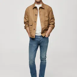 MANGO MAN Skinny Fit Light Fade Stretchable Jeans image 4