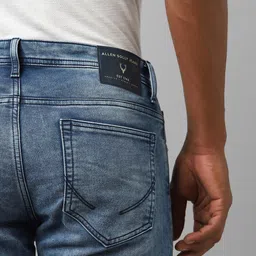 Allen Solly Men Slim Fit Mid-Rise Heavy Fade Clean Look Stretchable Jeans image 5
